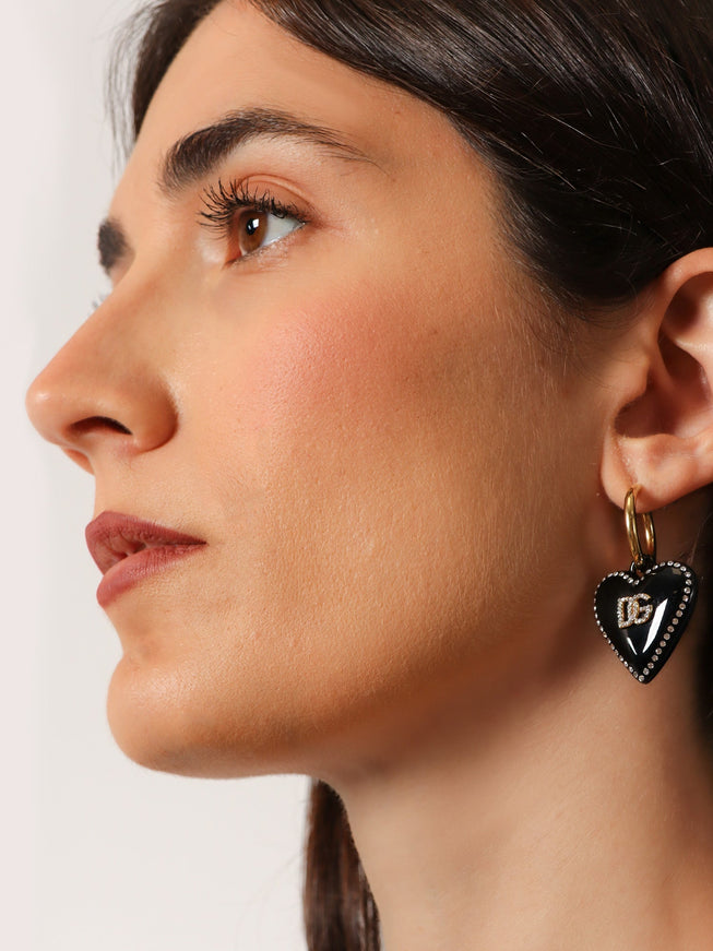 Dolce & Gabbana Metal Earrings With Rhinestones