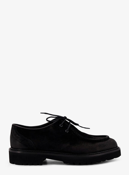 Doucal's Commander Suede Lace Up Shoes Nero
