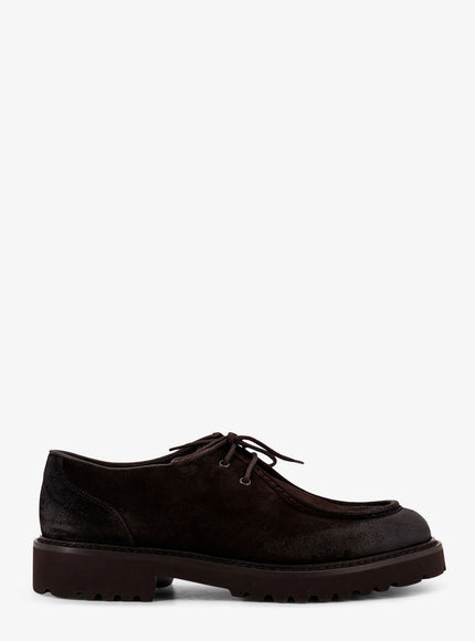 Doucal's Commander Suede Lace Up Shoes Moro