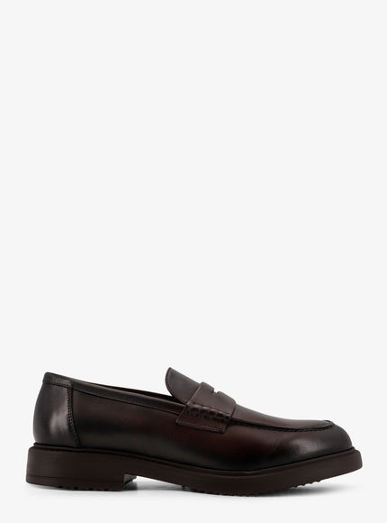 Doucal's Leather Loafers Moro