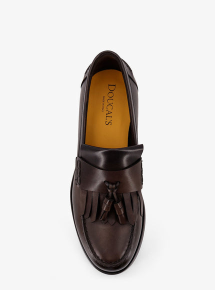 Doucal's Leather Loafers With Tassels