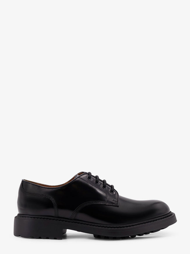 Doucal's Horse Lace Up Leather Shoes Nero