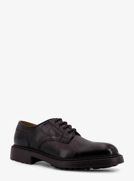 Doucal's Derby Leather Lace-Up Shoe