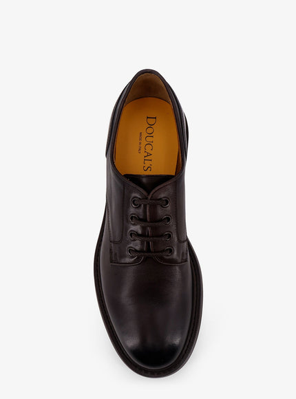 Doucal's Derby Leather Lace-Up Shoe