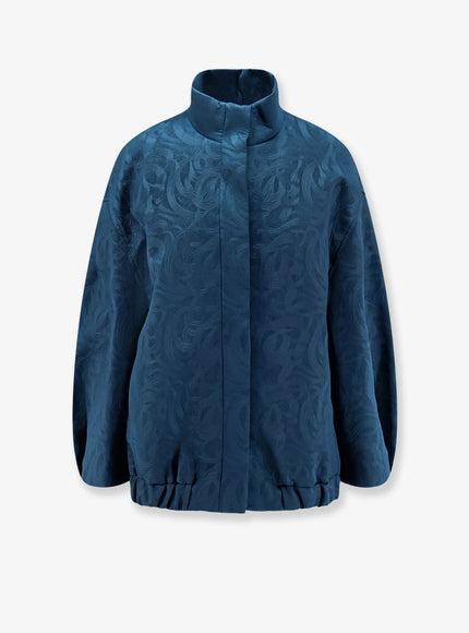 Dries Van Noten Voles Neoprene Jacket Petrol