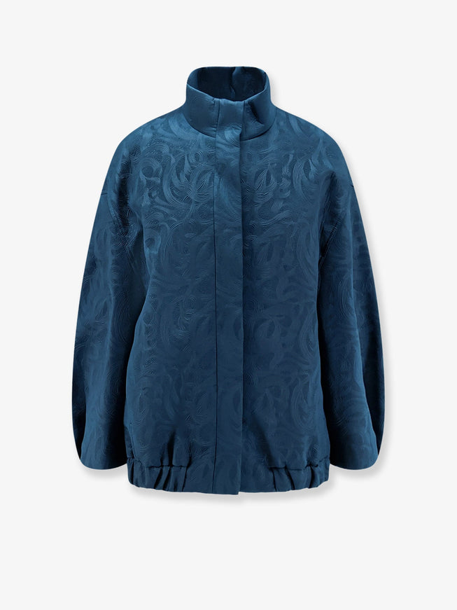 Dries Van Noten Voles Neoprene Jacket Petrol