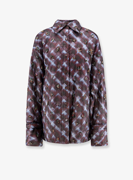 Dries Van Noten Cartan Handmade Shirt/Jacket Burgundy
