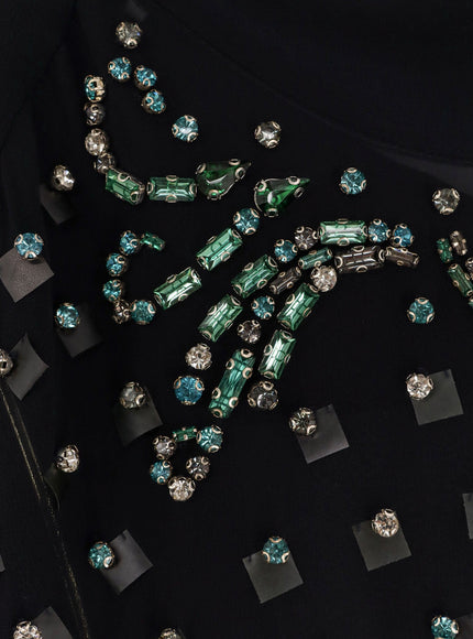 Dries Van Noten Viscose Shirt With Rhinestones