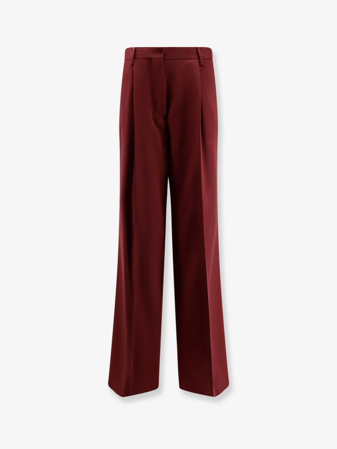 Dries Van Noten Portias Wool Trousers Brique