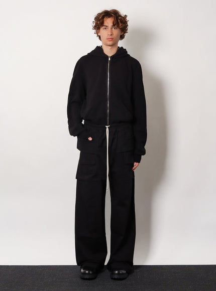 Drkshdw Creatch Wide Cargo Drawstring Cotton Trousers