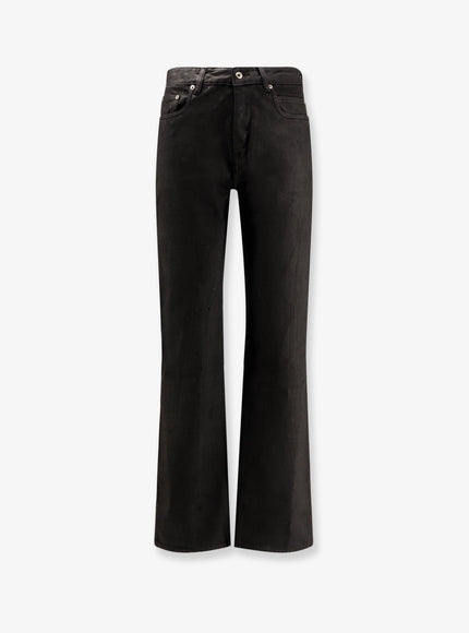 Drkshdw Fog Cut Denim Trousers Black Wax