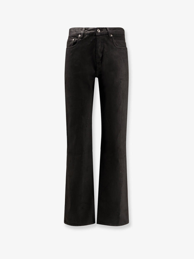 Drkshdw Fog Cut Denim Trousers Black Wax