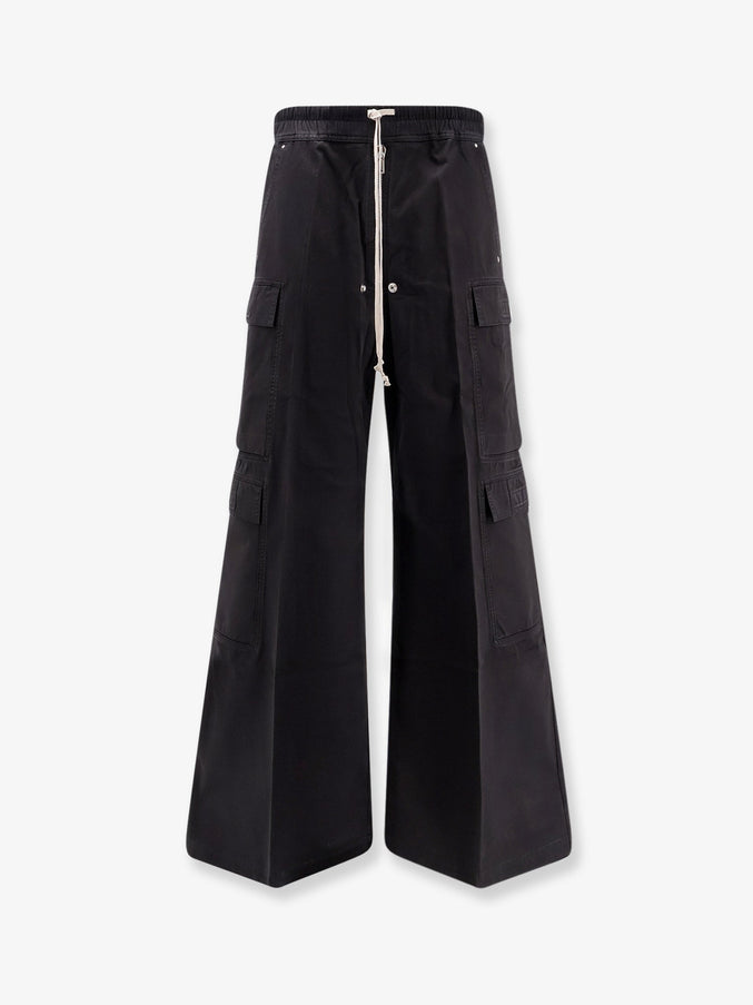 Drkshdw Double Cargo Jumbo Organic Cotton Trousers Black