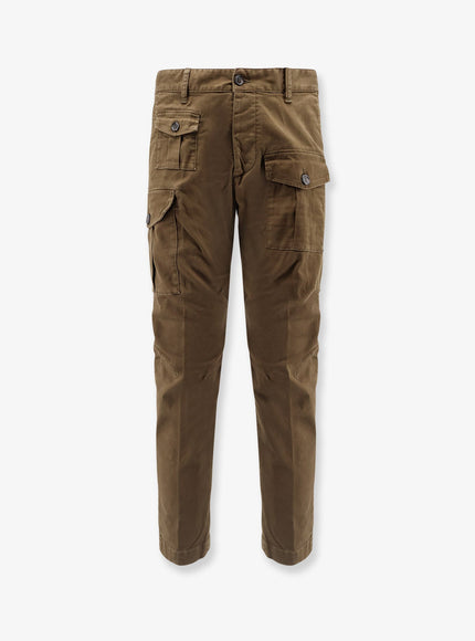 Dsquared2 Sexy Cargo Cotton Trousers Military Green