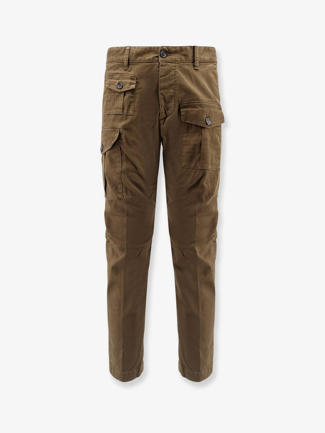 Dsquared2 Sexy Cargo Cotton Trousers Military Green