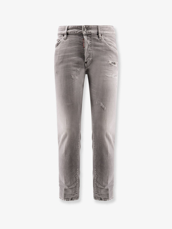 Dsquared2 Skater Jeans With Destroyed Effect Grey