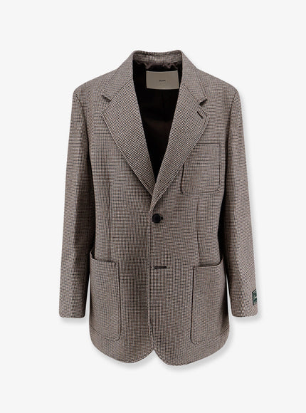 Dunst Unisex Wool Blend Blazer Marrone