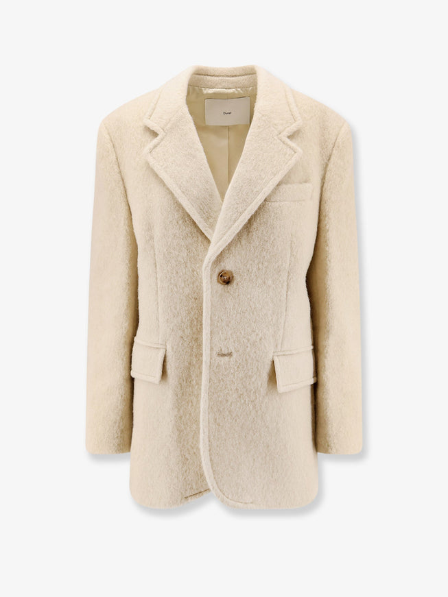 Dunst Unisex Wool And Alpaca Coat/Blazer Panna