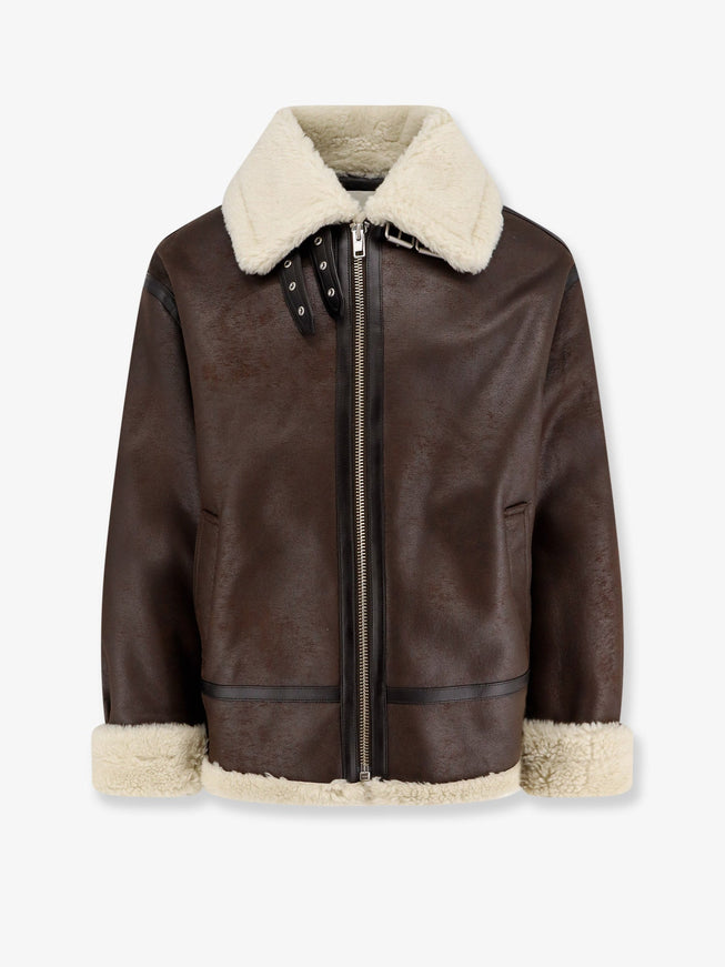 Dunst Unisex Eco-Shearling Jacket Marrone