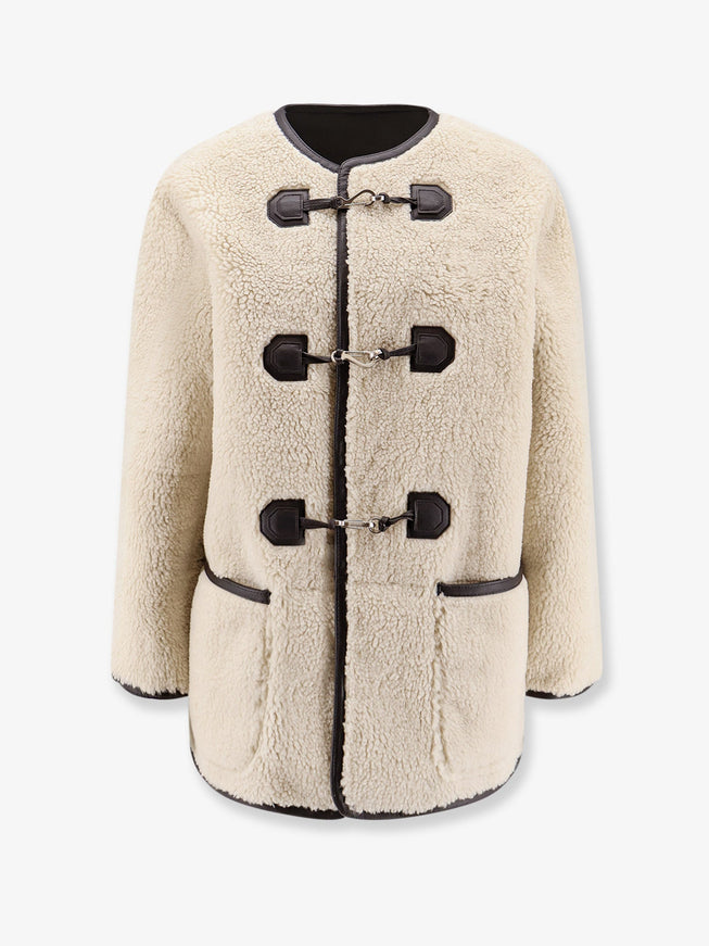 Dunst Eco-Shearling Coat Panna