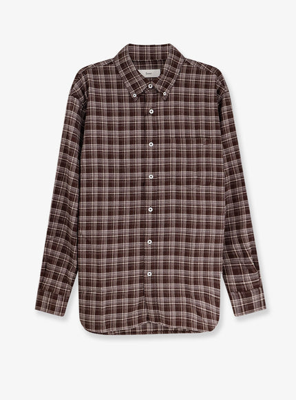 Dunst Unisex Flannel Shirt Marrone