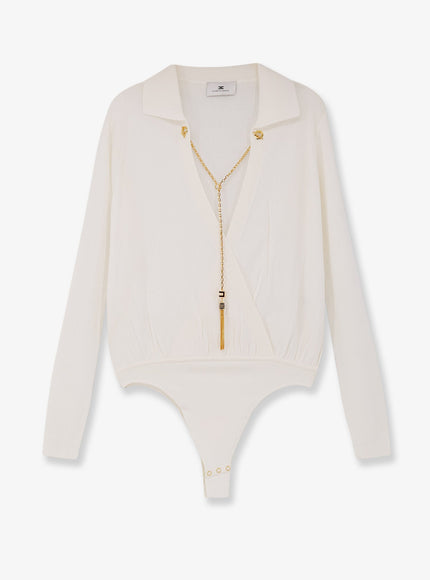 Elisabetta Franchi Viscose Blend Body Avorio