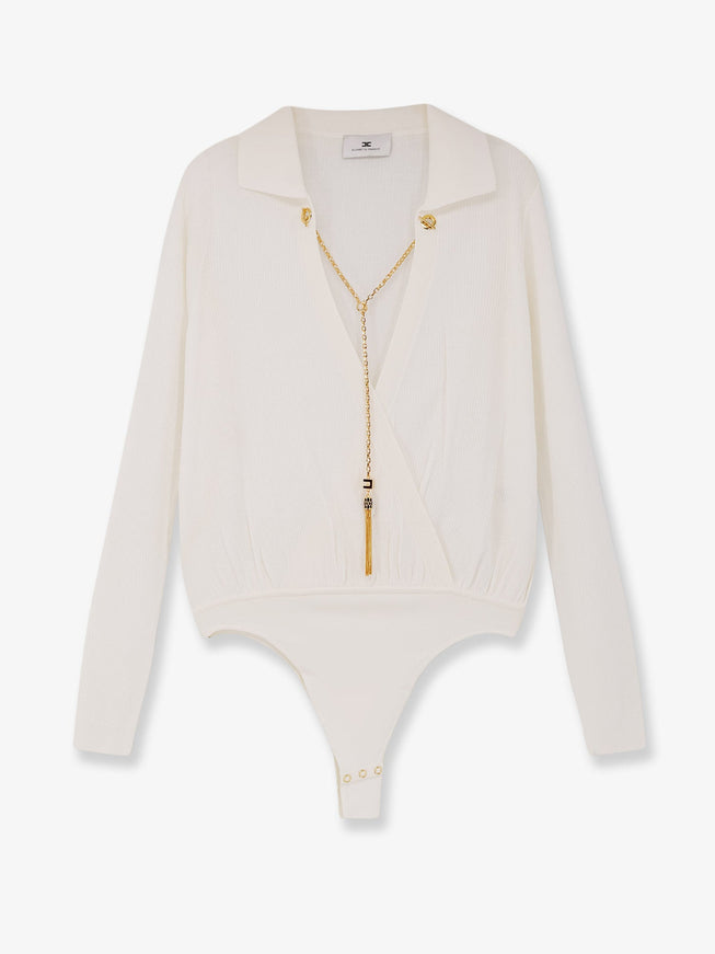 Elisabetta Franchi Viscose Blend Body Avorio