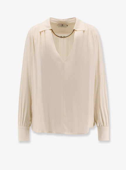 Elisabetta Franchi Viscose Shirt Milk