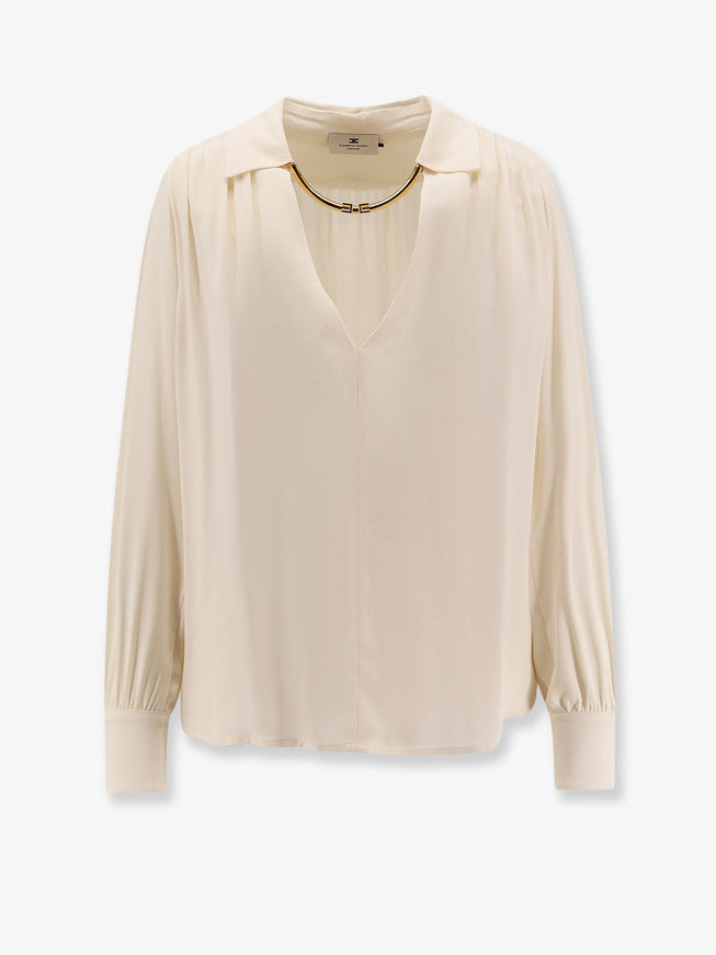 Elisabetta Franchi Viscose Shirt Milk