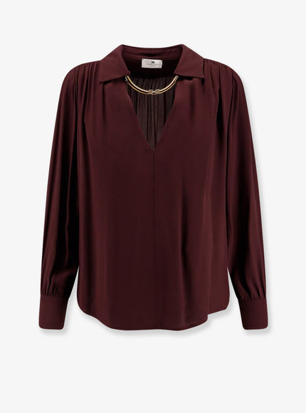 Elisabetta Franchi Viscose Shirt Merlot