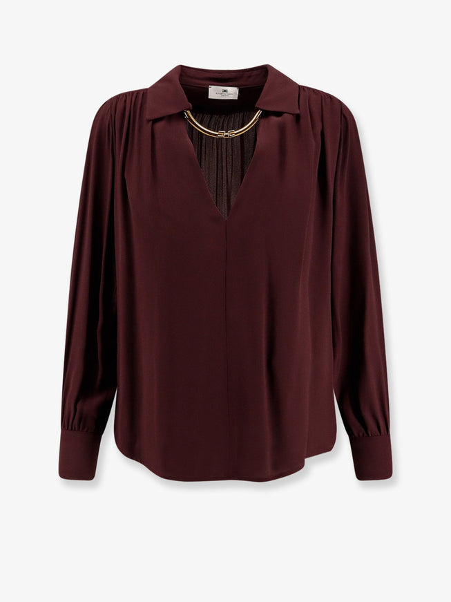Elisabetta Franchi Viscose Shirt Merlot