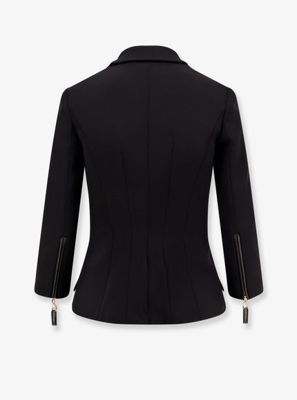 Elisabetta Franchi Fitted Blazer With Logoed Buttons