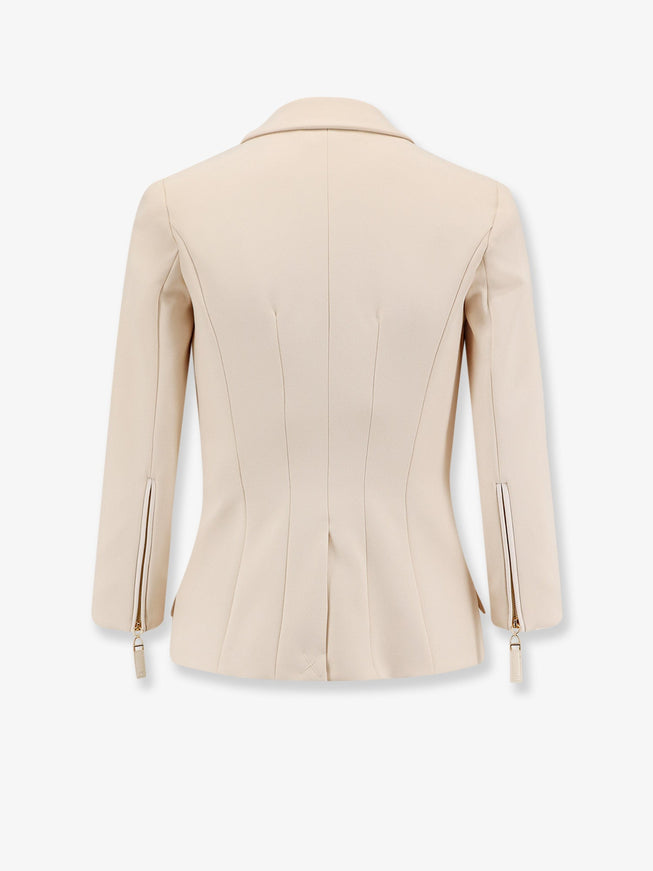 Elisabetta Franchi Fitted Blazer With Logoed Buttons