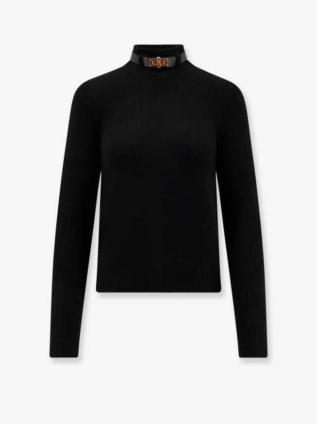 Elisabetta Franchi Wool Blend Sweater Nera