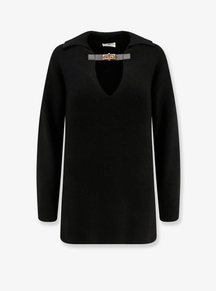 Elisabetta Franchi Wool Blend Sweater Nera