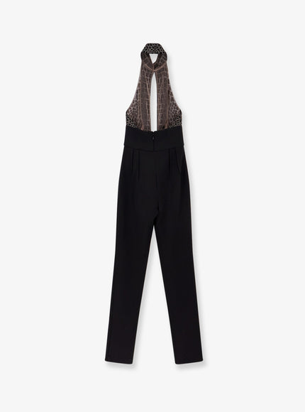 Elisabetta Franchi Satin Suit With Sewuins On The Top