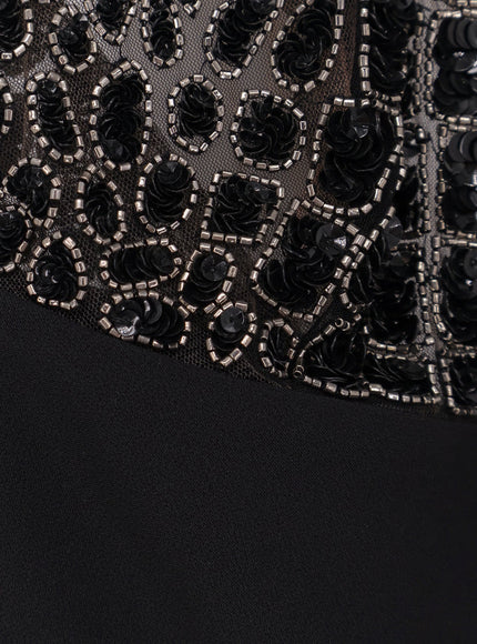 Elisabetta Franchi Satin Suit With Sewuins On The Top