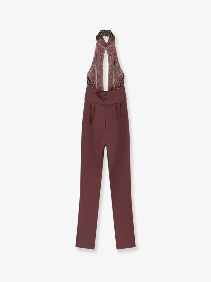 Elisabetta Franchi Satin Jumpsuit