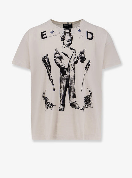 Enfants Riches Deprimes Katholisches Toothbrush T-Shirt Faded White