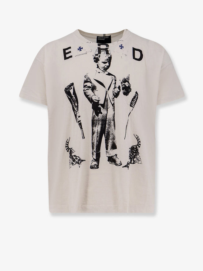 Enfants Riches Deprimes Katholisches Toothbrush T-Shirt Faded White
