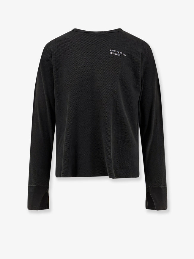 Enfants Riches Deprimes Classic Logo Distressed Thermal Ls T-Shirt Charcoal
