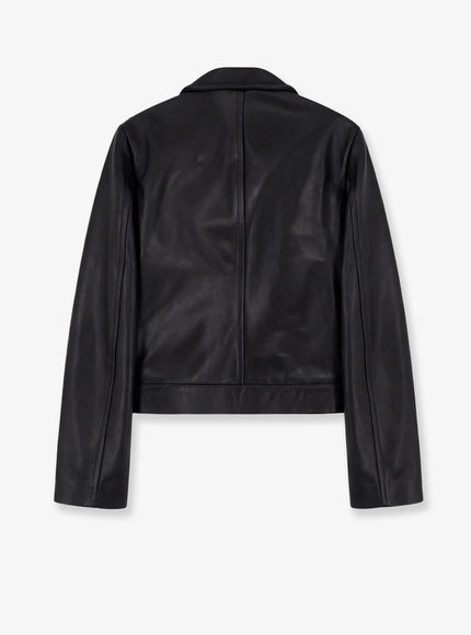 Enfants Riches Deprimes Sid Biker Leather Jacket With Metal Details On The Front