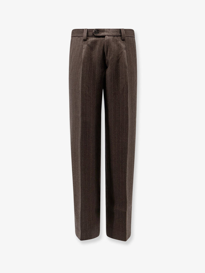 Enfants Riches Deprimes Carrot Leg Trousers Gray Purple Pinstripe
