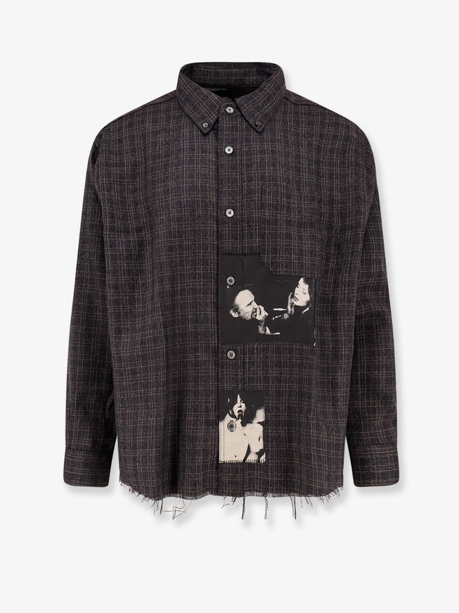 Enfants Riches Deprimes Assemblage Flannel Shirt Charcoal