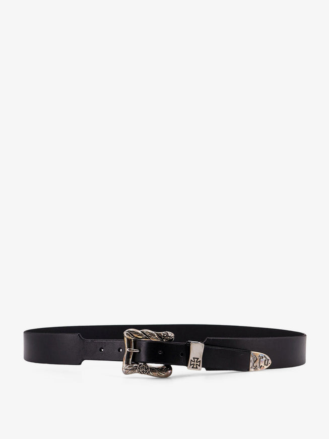 Enfants Riches Deprimes Classic Rose Buckle Belt Black