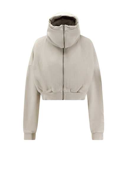 Entire Studios Cropped Full Zip Cotton Sweatshirt