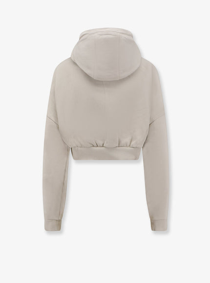 Entire Studios Cropped Full Zip Cotton Sweatshirt