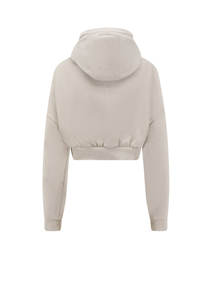 Entire Studios Cropped Full Zip Cotton Sweatshirt