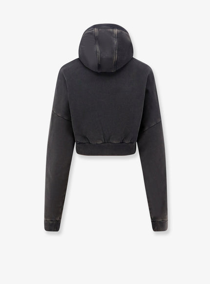 Entire Studios Cropped Full Zip Cotton Sweatshirt