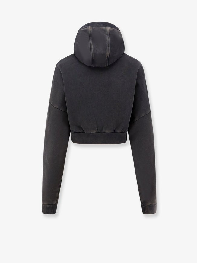 Entire Studios Cropped Full Zip Cotton Sweatshirt